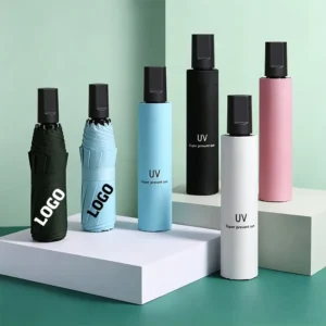 Manual UV-Proof Folding Umbrella for Sun and Rain