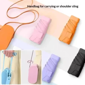 Manual Ultra-Light Mini Pocket Gift Umbrella Rubber Handle Portable Sun Protection UV Protection Waterproof Light Luxury Design