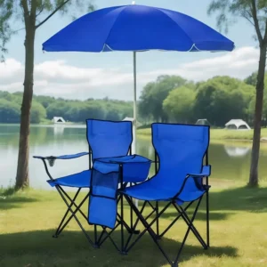 Manufacturer Blue Outdoor Umbrellas With Folding Lawn Chairs