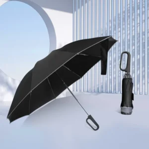 Portable Automatic Reverse Car Umbrella Windproof Reflective Edge Folding Design