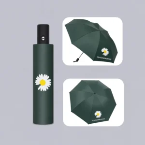 Manufacturer Customized logo Paraguas Good Quality UV Umbrella Windproof Portable Fold Mini Umbrellas