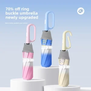Manufacturer Gradient Ring-Handle Children’s Umbrella, Cartoon Design