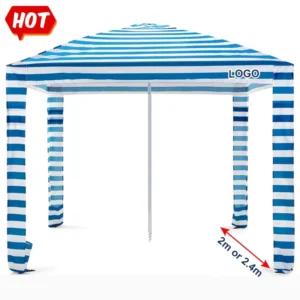 Manufacturer Large Medium XL Foldable Aluminum Pool Beach Cabana Umbrella Tent for Outdoor Events, Picnics, and Travel