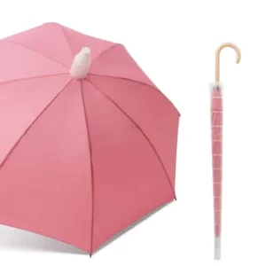 Manufacturer Large Straight Umbrella Waterproof Cover Bent Hook 120cm Semi-Automatic Plastic Advertising Umbrella