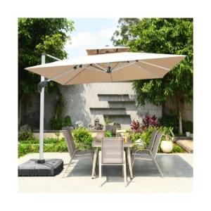 Manufacturer Outdoor Large Garden Sun Umbrella Custom Parasol 3m