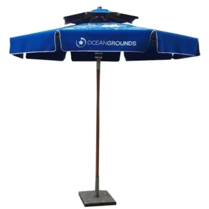 Manufacturer Supplies Large Windproof Outdoor Sunshade Custom Printed Beach Umbrella