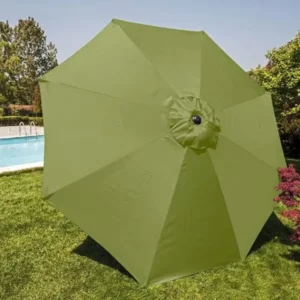 Manufacturer UV Protection Outdoor Umbrella 10ft Waterproof Polyester Fabric for Beach & Garden