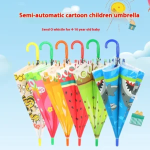 Manufacturers 8-Bone Children’s Umbrella Classic Design for Sl Outings with Fruit Cartoon Patterns