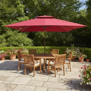 Market Umbrella Center Pole Patio Umbrella Outdoor Parasol for Street Food Stall and Market