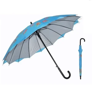 Matching Color Paraguas Colombia Design 16 Ribs Double Canopy Straight Umbrella Auto Open From China EXW