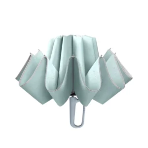 Men’s Auto Car Reverse Umbrella, Level 5, Water-Repellent, Carabiner Handle