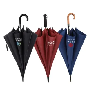 Men’s Long Handled Double Person Extra Large Reinforced Thickened Cloth Straight Manual Advertising Gift Custom Umbrella Model