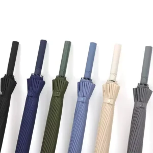 Men’s Manual 24 Ribs Polyester Pongee 115cm Open Diameter Long Straight Handle Modern Luxury Business Gift Umbrella