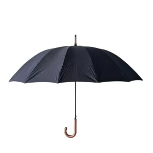 Metal Golf Umbrella, 105cm Open Diameter, 16-Rib Semi-Automatic, Custom Logo Printing