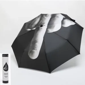 Middle Finger Folding Umbrella with Personalized Custom Pattern