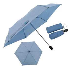 Mini 6 Rib 4 Folding Umbrella Portable Pocket Size Waterproof Auto Open Close Custom Logo for Travel and Daily Use