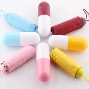Mini Capsule Pocket Umbrella UV Protection Travel Parasal