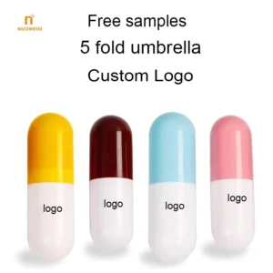 Mini Capsule Shaped Three Design Paraplui Payung Sombrillas Paraguas Plegable Folding Capsule Umbrella Minimalist Fiberglass