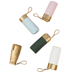 Mini Capsule Umbrella Custom Logo Windproof Folding Rain Compact Portable Lightweight Pocket Travel Gift Supplier