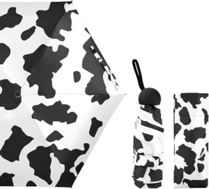 Mini Folding Umbrella Customizable Printed Logo 5 fold Design UV Protection Supports Custom Pattern Printing