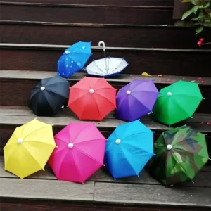 Mini Mobile Phone Stand Umbrella Toy Umbrella