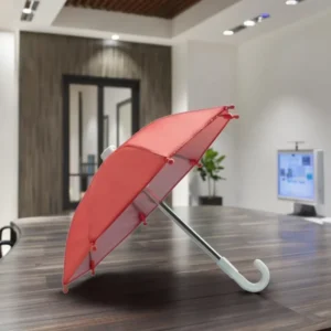 Mini Mobile Phone Umbrella Manual Straight Rain and Sun Protection