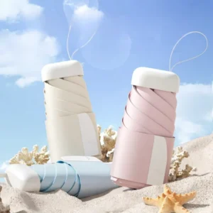 Mini Modern Manual Women’s UV-Protective Compact Portable Folding Travel Sun Rain Umbrella Custom