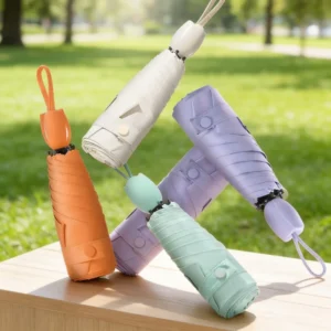 Mini Pocket 5 Fold Umbrella Ultra Light Portable Custom Logo Wedding Favors Bridesmaid Gift Small Travel Umbrella