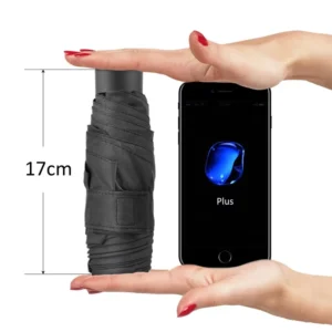 Mini Pocket Folding Umbrella Rain Women Kids Men Children Girls Mini Pocket Parasol Anti-UV Waterproof Portable Travel Umbrella