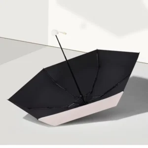 Mini Pocket Portable Uv Protected Folding Umbrella Multiple Colors Lighted Black Coating Mini Umbrella for Rain Sun