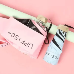 Mini Pocket Umbrella Custom Logo Windproof Manual Folding Rain Compact Lightweight Travel Gift China Supplier