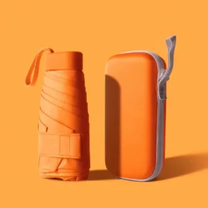 Mini Pocket Umbrella with EVA Zipper case