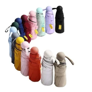 Mini Portable Small Ultra Light Manual 5 Fold 8ribs UV Protection Pocket Colorful Custom Logo Umbrella for Adults