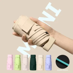 Mini Umbrella Anti UV Sun Rain Windproof Compact Portable Ladies Girls Travel Business Gift OEM Factory China
