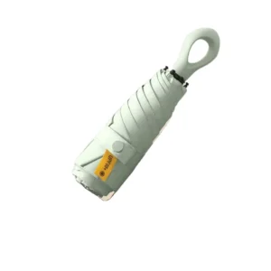 Mini Uv Pocket Umbrella for Promotion, Folding Compact Umbrella with Portable Ring Handle