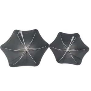 Mini parent-child pattern folding windproof blunt-tip straight umbrella