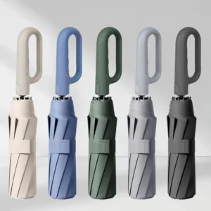 Minimalist Classic Automatic Umbrella with 190T Nylon Fabric and Iron Tube