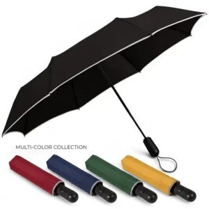 Minimalist Three-Folding Multi-color Custom Logo Umbrella