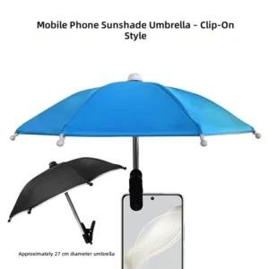 Mobile Phone Holder Sunscreen Umbrella Clip Outdoor Mobile Phone Fixed Umbrella Rain Parasol Mobile Phone Anti-reflective
