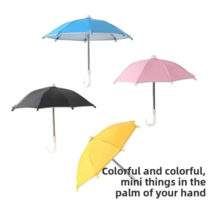 Mobile Phone Sunshade Mini Umbrella for BJD Doll Photography Prop 28cm Manual Convenient
