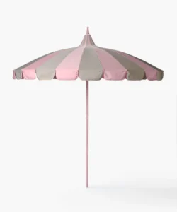Modern Aluminum Courtyard Pagoda Umbrella with Customizable Size & Color for Outdoor Furniture Use in Courtyard & Beach