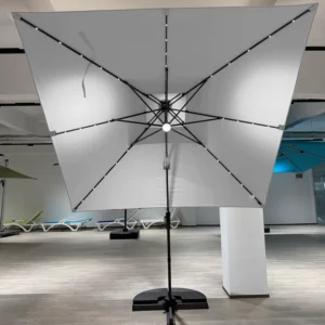 Modern Aluminum Garden Courtyard Patio Umbrella with Waterproof Canopy Outdoor Cantilever Parasol for Restaurant and Hotel Use