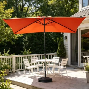 Modern Aluminum Hand-pushed Parasol Garden Custom Outdoor Furniture Umbrella