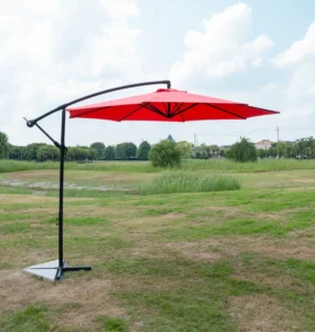 Modern Design Outdoor Parasol Garden Banana Umbrella for Hotels and Parks Outdoor Furniture