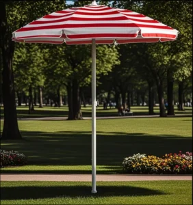 Modern Double-Bone Windproof Aluminum Parasol for Hotel Outdoor Garden Courtyard Park