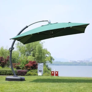 Modern Fashion Outdoor Hanging Waterproof Aluminum Umbrella 3.6m Radii Park Hotel Restaurant Cantilever Garden Beach Patio Sun