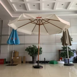 Modern Foldable RPET Fabric 2m-5m Bar Parasol Outdoor Garden Drink Patio Umbrella for Gym and Park Use