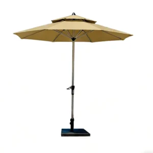 Modern Iron Waterproof Outdoor Center Pole Patio Umbrella