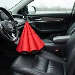 Modern Minimalist Outdoor Double Layer Golf Mini Pongee Folding Umbrella Reverse Manual Control
