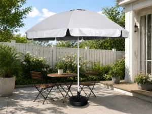 Modern Outdoor Furniture Cantilever Umbrella Side Pole Parasol Features Wind-Resistant Stable Frame Best Quality Beach Umbrella